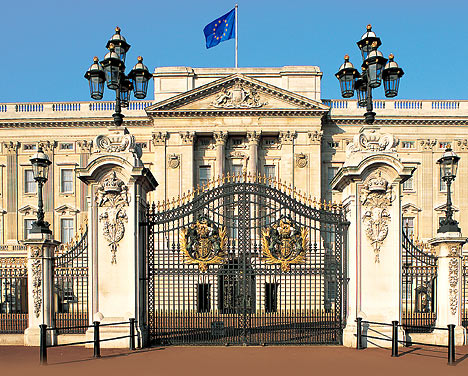 Buckingham palace tourist image